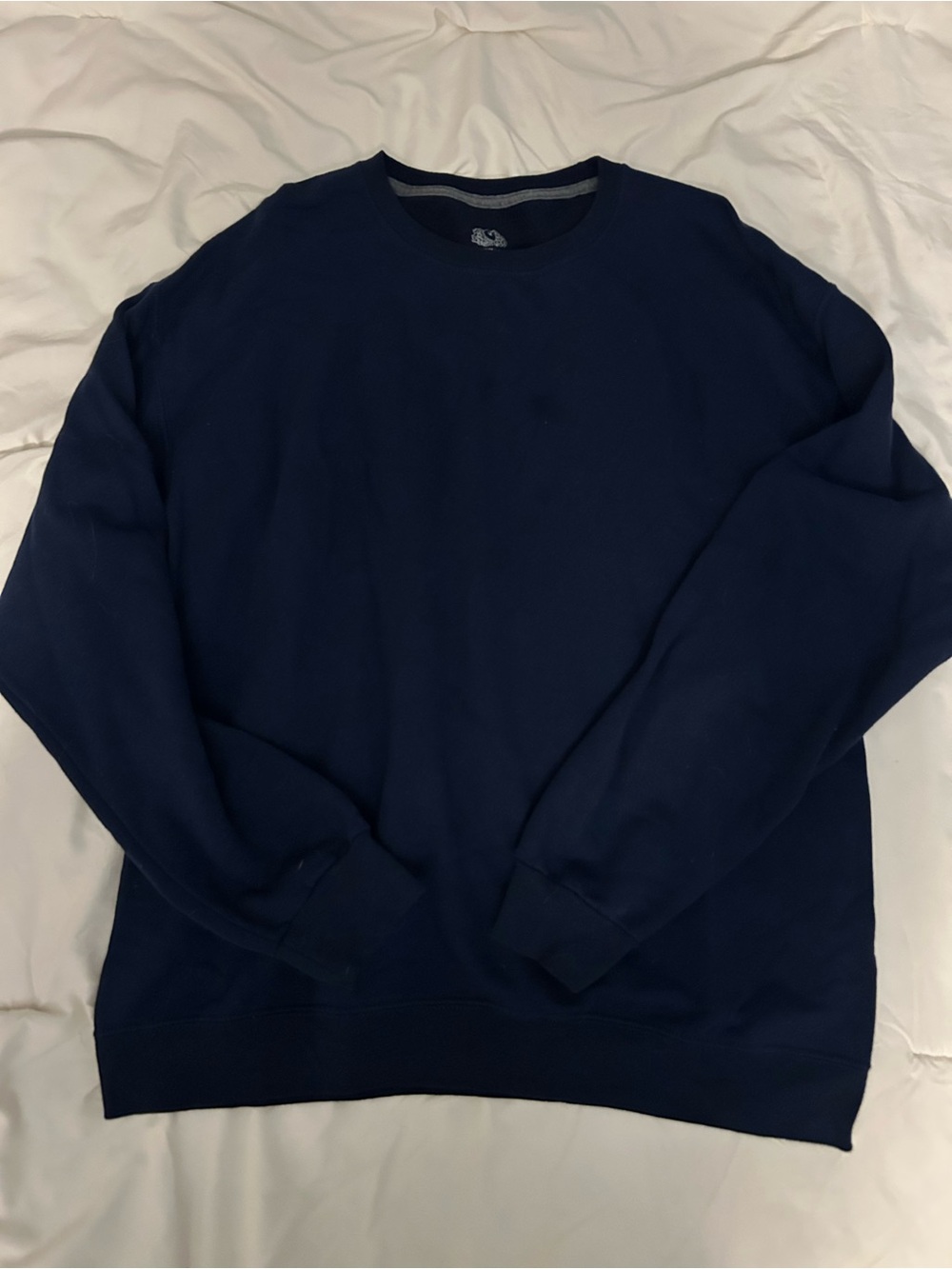 Fruit of the Loom Men’s Crewneck Sweater - Navy Blue